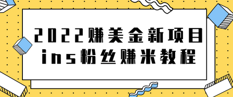 2022赚美金新项目，Instagram粉丝赚米项目【视频教程】-冒泡网