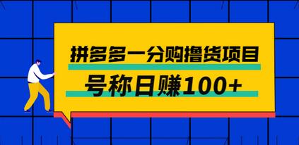外面卖88的拼多多一分购撸货项目,号称日赚100+-冒泡网