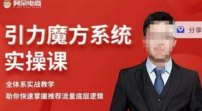 阿呆-引力魔方系统实操课，全体系实战教学，助你快速掌握推荐流量底层逻辑-冒泡网