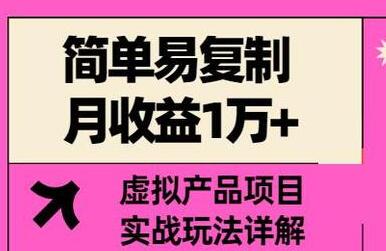 祖小来-简单易复制,月收益1万+的虚拟产品项目,实战玩法详解(视频教程+文档)-冒泡网