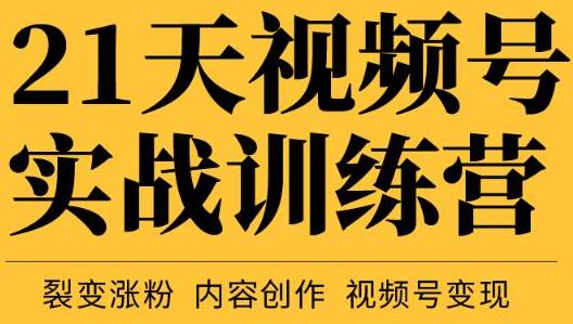 张萌21天视频号实战训练营,裂变涨粉、内容创作、视频号变现 价值298元-冒泡网