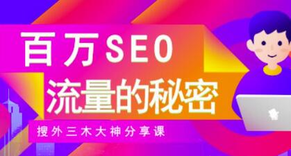SEO实操培训:玩转百万SEO流量,助力站长快速提升流量(搜外三木大神分享课)-冒泡网