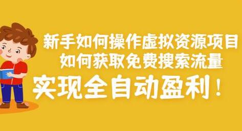 新手如何操作虚拟资源项目:如何获取免费搜索流量,实现全自动盈利!-冒泡网