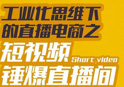 尼克派·工业化思维下的直播电商之短视频锤爆直播间,听话照做执行爆单-冒泡网