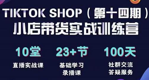 TikTokShop全球店带货训练营(14期)打开全球流量新思维,出海抢占全球新流量,一店卖全球-冒泡网