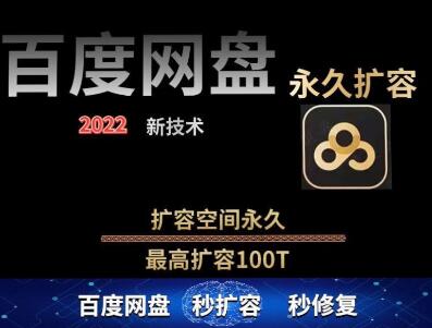 百度网盘无限扩容技术,外面卖399的,无论自己用还是用做引流都可以-冒泡网