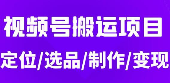 从0到1玩转视频号,月入5位数的视频号搬运项目,定位+选品+制作+变现全流程-冒泡网