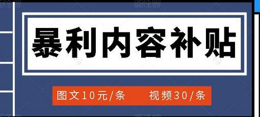 百家号暴利内容补贴项目,图文10元一条,视频30一条,新手小白日赚300+-冒泡网