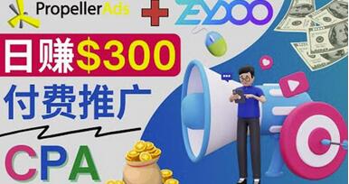 通过CPA推广平台Zeydoo日赚300美元:CPA Offer付费推广方法!-冒泡网