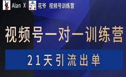 花爷×Alan×figo视频号训练营,带货,涨粉,直播,游戏,四大变现新方向,21天引流出单-冒泡网