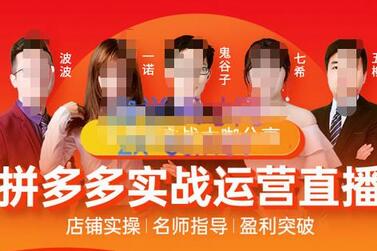 推易电商·8月份拼多多线上直播课程,实时玩法,爆款打造,改销量,补大单,AB单,直播-冒泡网