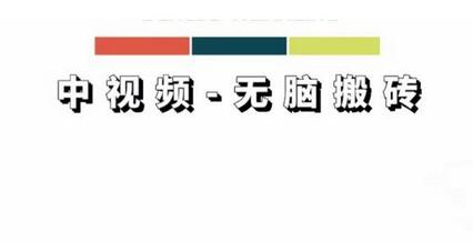 中视频无脑搬砖训练营，纯视频剪辑搬运，轻松上手批量起号，工作室可放大-冒泡网