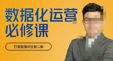 网川教育-数据化运营必修课，学会让数据说话，用数据反向助力直播间-冒泡网