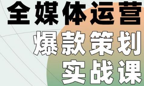 全媒体运营爆款策划实战课,全案例手把手带练,能陪你一起跑的策划私教课-冒泡网