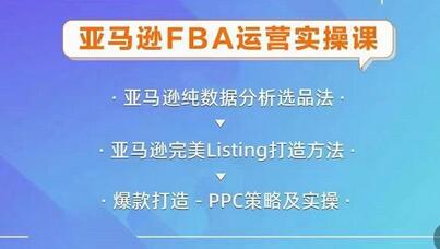 亚马逊FBA运营实操课，纯数据分析选品法，完美Listing打造方法，爆款打造PPC策略及实操-冒泡网