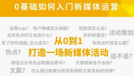 小灶能力派:新媒体运营系列课,课程零基础入门,解锁高薪职业必备的四项技能-冒泡网