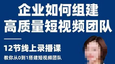 企业如何组建高质量视频团队,12节课教你从0到1搭建短视频团队-冒泡网