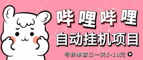 最新哔哩哔哩挂机项目,单窗口5-10元【脚本+教程】-冒泡网