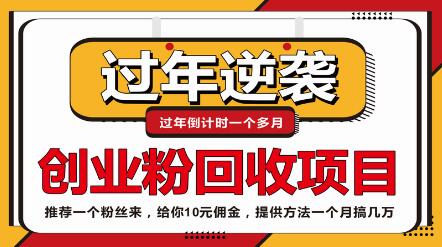 抖音快手创业粉回收项目,一个粉10元-冒泡网