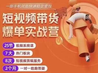 透透糖开课吧·短视频带货爆单实战营，一部手机就能快速稳定变现，1000粉丝也能月入过万-冒泡网
