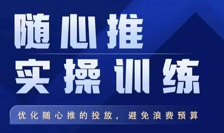 飞哥·随心推实操训练,优化随心推投放,避免浪费预算-冒泡网