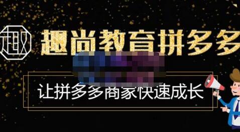 趣尚教育·拼多多运营实操VIP特训营,让拼多多商家快速成长-价值3180元-冒泡网