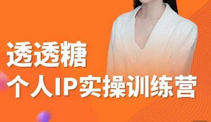 透透糖2023个人IP实操训练营,基础准备+短视频实操+高手进阶+变现落地+数据+电商-冒泡网