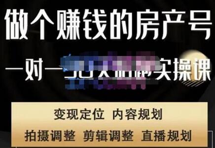 刘广标·同城房产号线上陪跑课，拍摄、剪辑、写文案、直播，做一个具有潜力价值的房产号-冒泡网