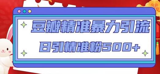 豆瓣精准暴力引流,日引精准粉500+【12课时】-冒泡网