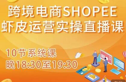 跨境电商Shopee虾皮运营实操直播课，从零开始学，入门到精通（10节系统课）-冒泡网