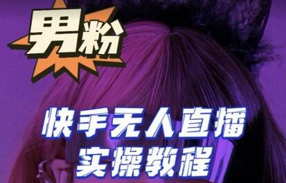 【男粉落地项目】零基础玩转男粉快手无人直播月入3w+，2023快手无人直播实操教程-冒泡网