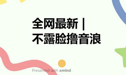 全网最新不露脸撸音浪,跑通自动化成交闭环,实现出单+收徒收益最大化-冒泡网