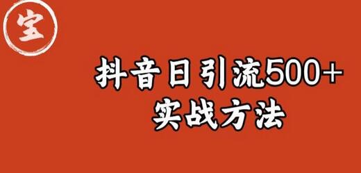 宝哥抖音直播引流私域的6个方法,日引流500+-冒泡网