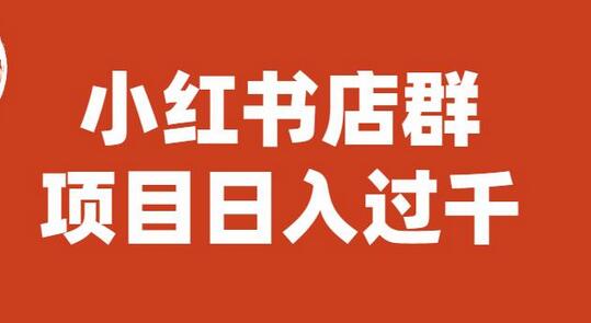 宝哥小红书店群项目，日入过千（图文教程）-冒泡网