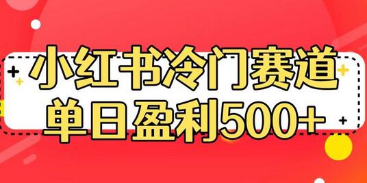 小红书冷门赛道,单日盈利500+-冒泡网