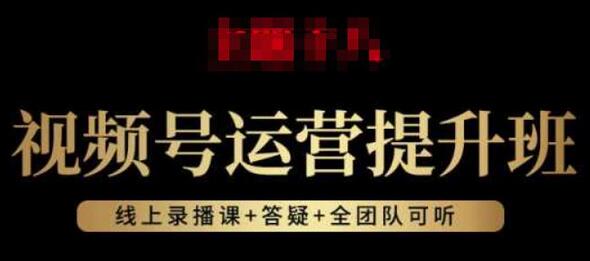 视频号运营提升班:视频号起号逻辑,视频号选品技巧及带货-冒泡网