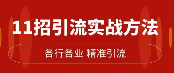 精准引流术：11招引流实战方法，让你私域流量加到爆（11节课完整)-冒泡网
