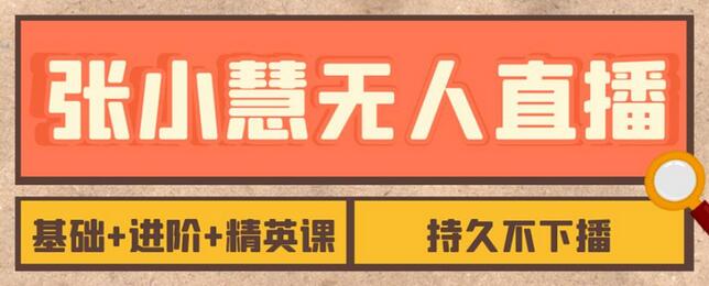 张小慧无人直播精英课，基础+进阶+精英课，持久不下播-冒泡网
