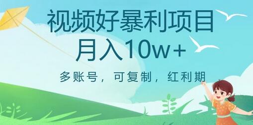 视频号暴利项目，多账号，可复制，红利期，月入10w+-冒泡网