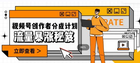 一条视频收益3000+，一条作品涨粉2000+，视频号流量爆炸·的秘籍-冒泡网