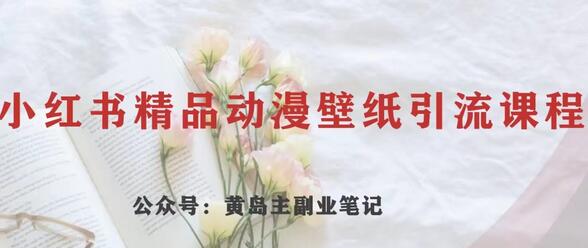 黄岛主·小红书精品动漫壁纸引流变现项目，一条龙变现玩法分享-冒泡网