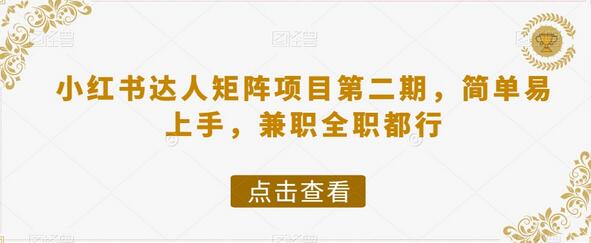 小红书达人矩阵项目第二期,简单易上手,兼职全职都行-冒泡网