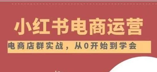 小红书店铺运营从小白到大神2.0，从入门到精通-冒泡网