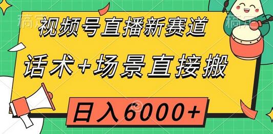 视频号直播新赛道,话术+场景直接搬,日入6000+-冒泡网