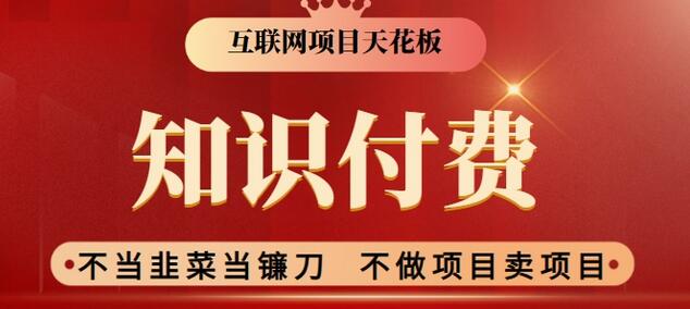 互联网项目天花板,新手小白也可以通过知识付费月入10W,实现财富自由-冒泡网