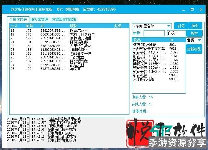 龙之谷手游冰龙GM工具清爽版-冒泡网