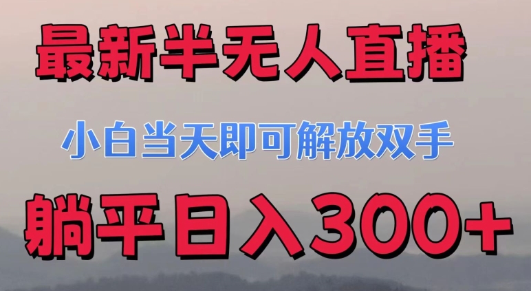最新半无人直播小游戏,小白当天即可解放双手,操作简单,人群广,流量大,可多机操作-冒泡网