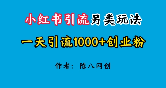 小红书引流另类玩法，一天引流1000+创业粉-冒泡网