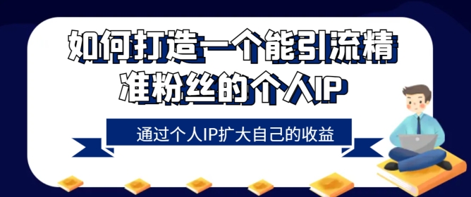 如何打造一个能引流精准粉丝的个人IP,通过个人IP扩大自己的收益-冒泡网