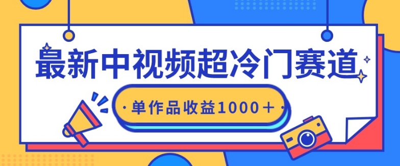 最新中视频超冷门赛道，轻松过原创，单条视频收益1000＋-冒泡网